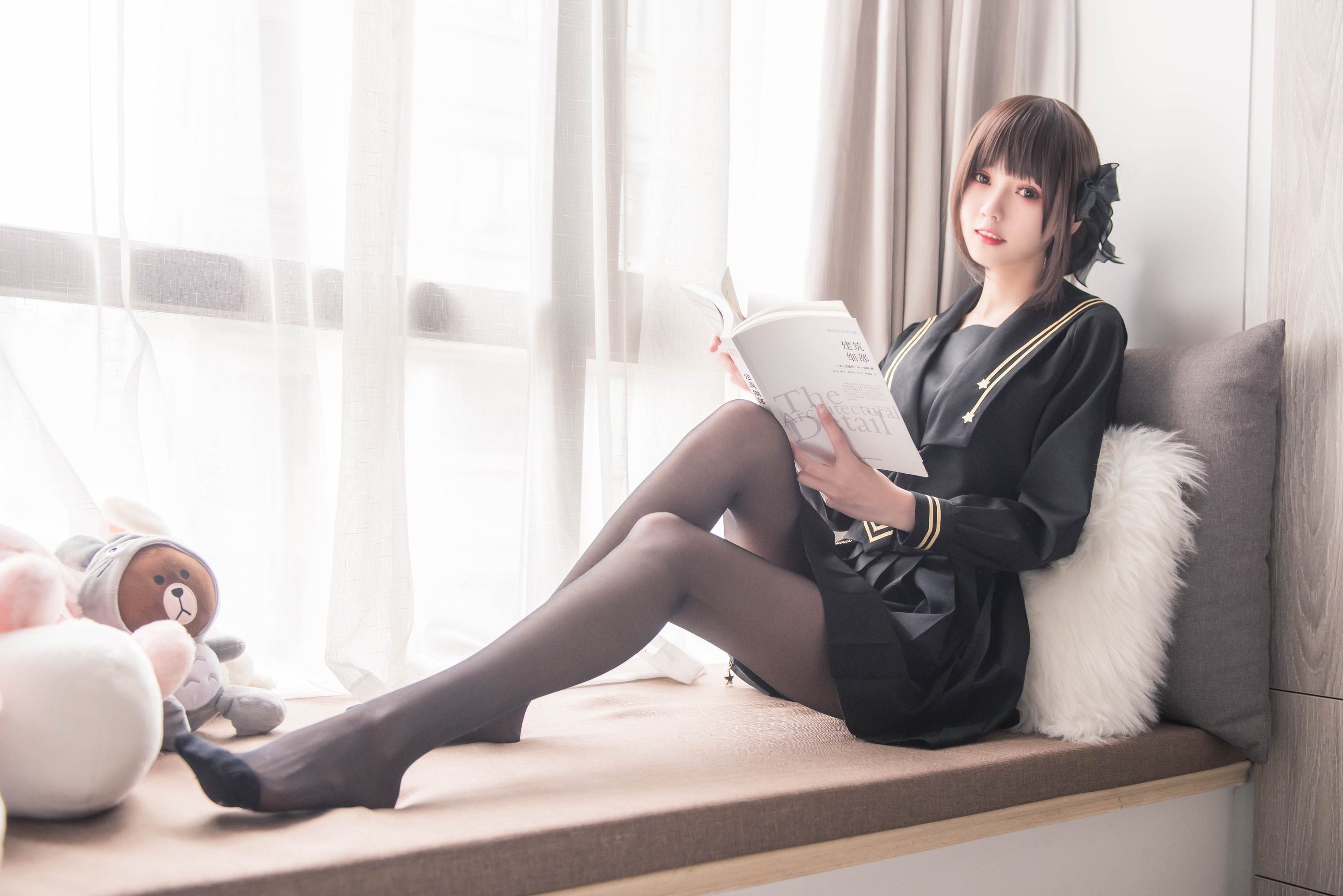 图片[1]-你的负卿 – NO.004 窗台制服 [19P]-XikXak